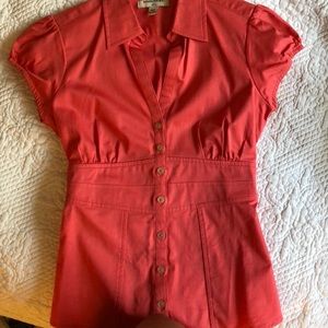 Banana Republic Coral v-neck